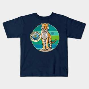 EDGE OF EXTINCTION Siberian Tiger Kids T-Shirt